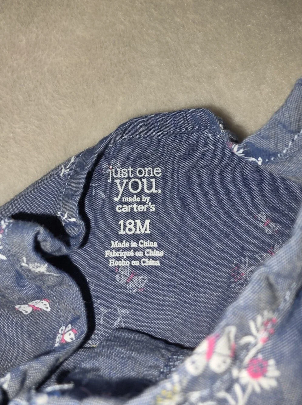 Carters navy baby